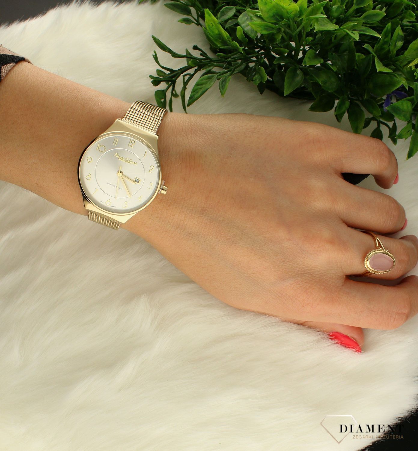 Zegarek damski na złotej bransolecie Bruno Calvani BC3125 GOLD SILVER (3).jpg